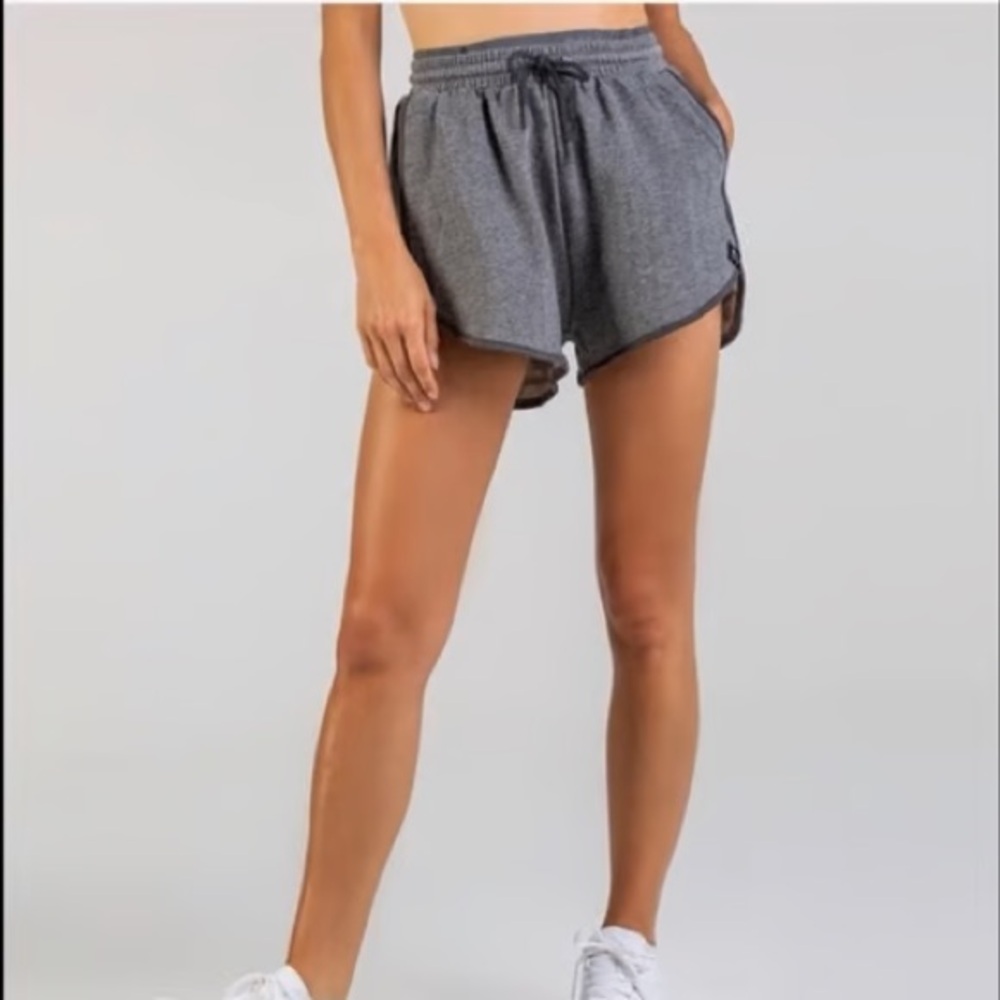 Gymshark Heather Dual Band Shorts - Charcoal
Marl